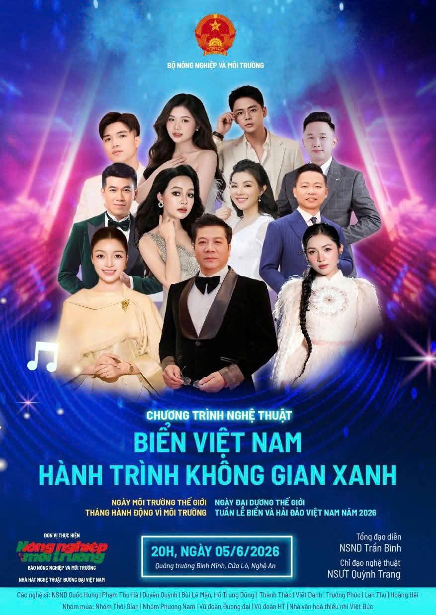 CỬA LÒ - NGHỆ AN: CHƯƠNG TRÌNH NGHỆ THUẬT ĐẶC BIỆT “BIỂN VIỆT NAM - HÀNH TRÌNH KHÔNG GIAN XANH”